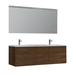 Koupelnový nábytek – set StoneArt Venice VE-1610-I dubový tmavý 160×52
