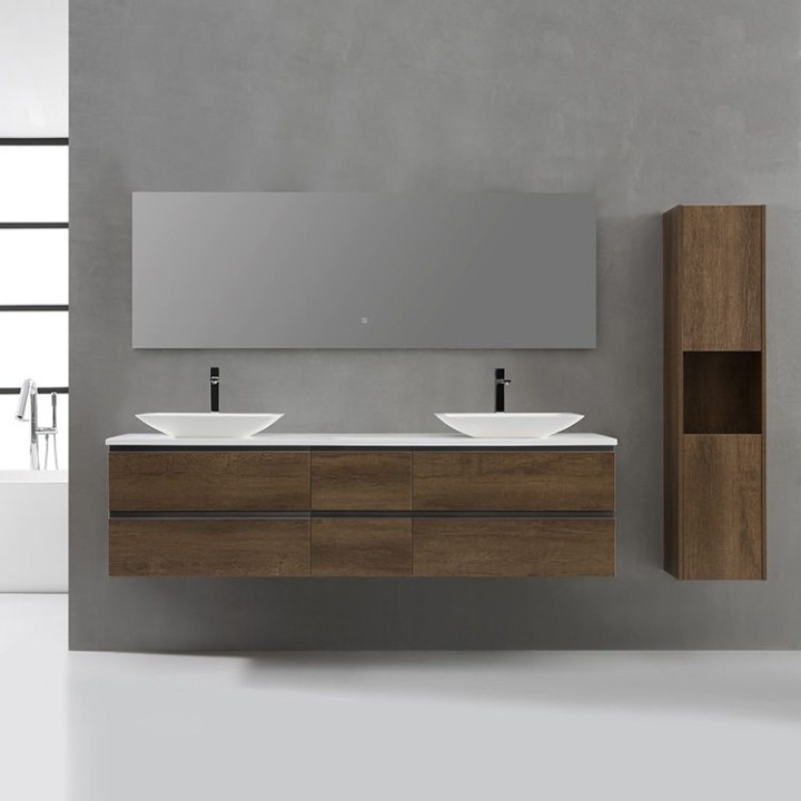 Koupelnový nábytek – set StoneArt Monte Carlo MC-2000pro-1 tmavě šedý 200×52