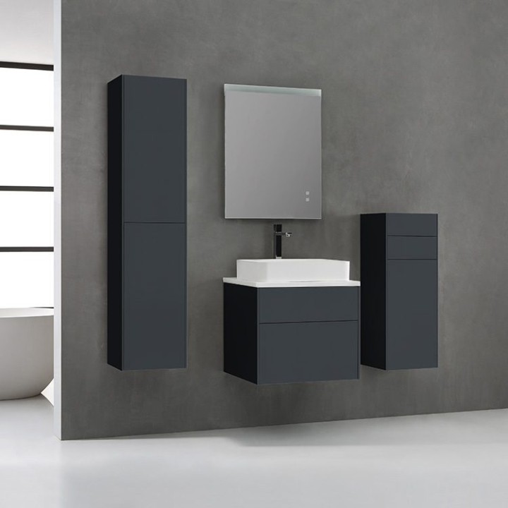 Koupelnový nábytek – set StoneArt Venice VE-0600pro-5 tmavě šedý 60×52