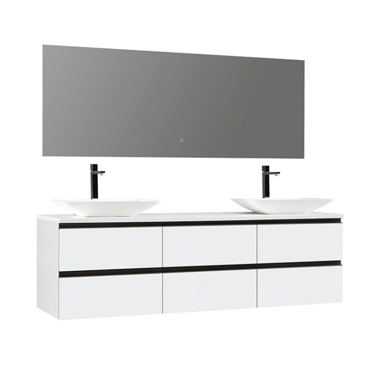 Koupelnový nábytek – set StoneArt Monte Carlo MC-1800pro-1 bílý 180×52