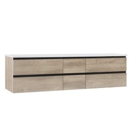 Koupelnová skříňka StoneArt Monte Carlo MC-2000pro dubová světlá 200×52
