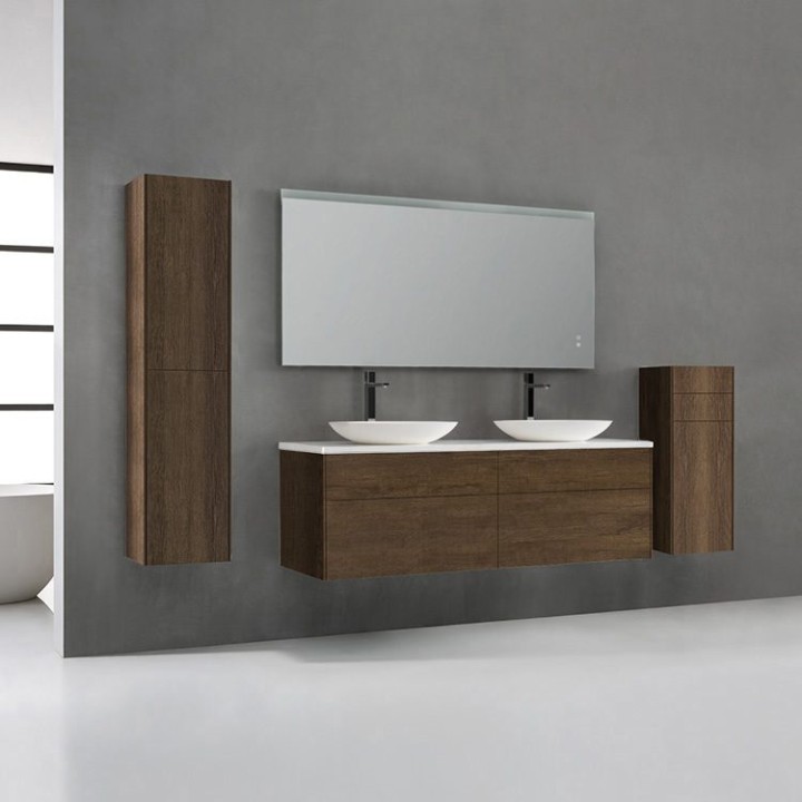 Koupelnový nábytek – set StoneArt Venice VE-1600pro-3 dubový tmavý 160×52