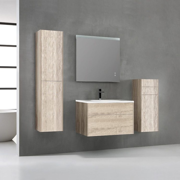 Koupelnová skříňka StoneArt Venice VE-0800-II dubová světlá 80×52