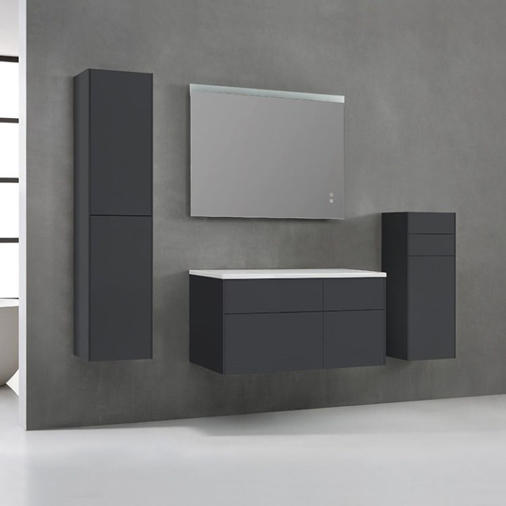 Koupelnový nábytek – set StoneArt Venice VE-1010pro tmavě šedý 100×52 pravé provedení