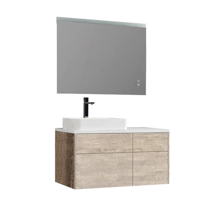 Koupelnový nábytek – set StoneArt Venice VE-1010pro-5 dubový světlý 100×52 levé provedení