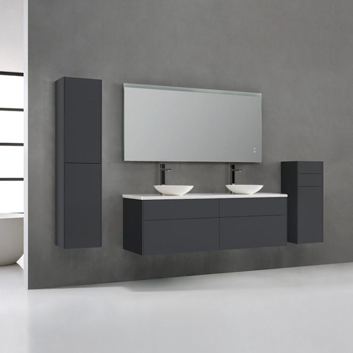 Koupelnová skříňka StoneArt Venice VE-1600pro-2 tmavě šedá 160×52