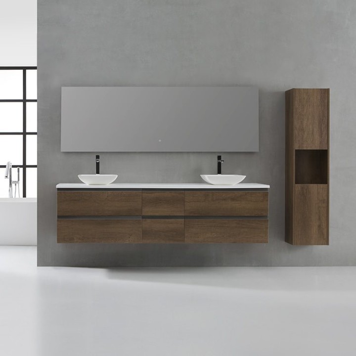 Koupelnový nábytek – set StoneArt Monte Carlo MC-2000pro-2 dubový světlý 200×52