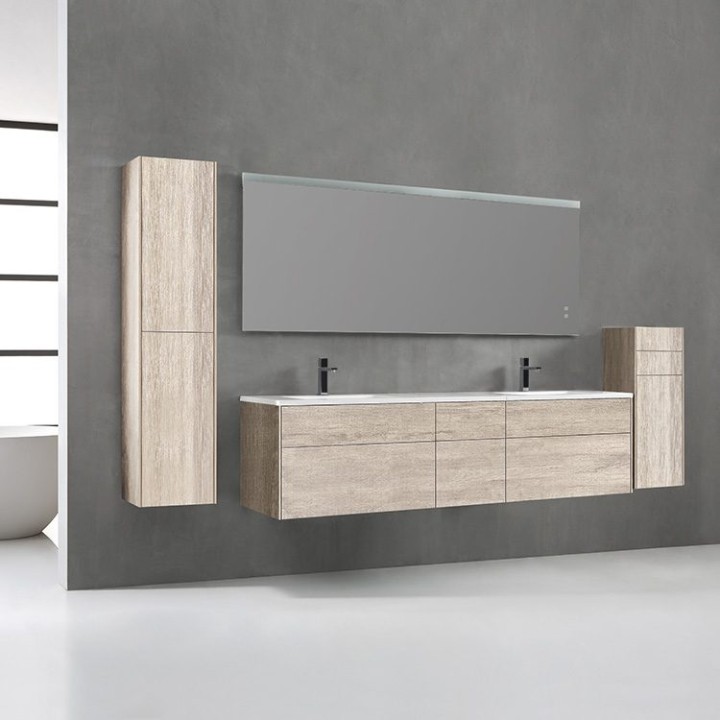 Koupelnový nábytek – set StoneArt Venice VE-2000-II dubový světlý 200×52