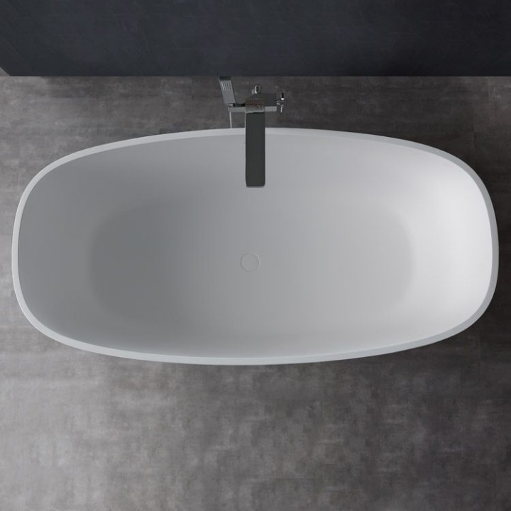 Volně stojící vana StoneArt BS-552 bílá 177×88 lesklá