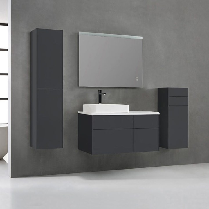 Koupelnová skříňka StoneArt Venice VE-1010pro-5 tmavě šedá 100×52 levé provedení