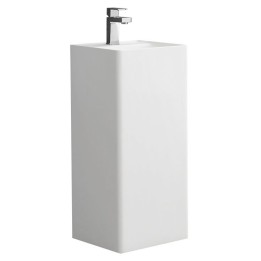 Volně stojící umyvadlo StoneArt LZ512 bílé 40×40 matné