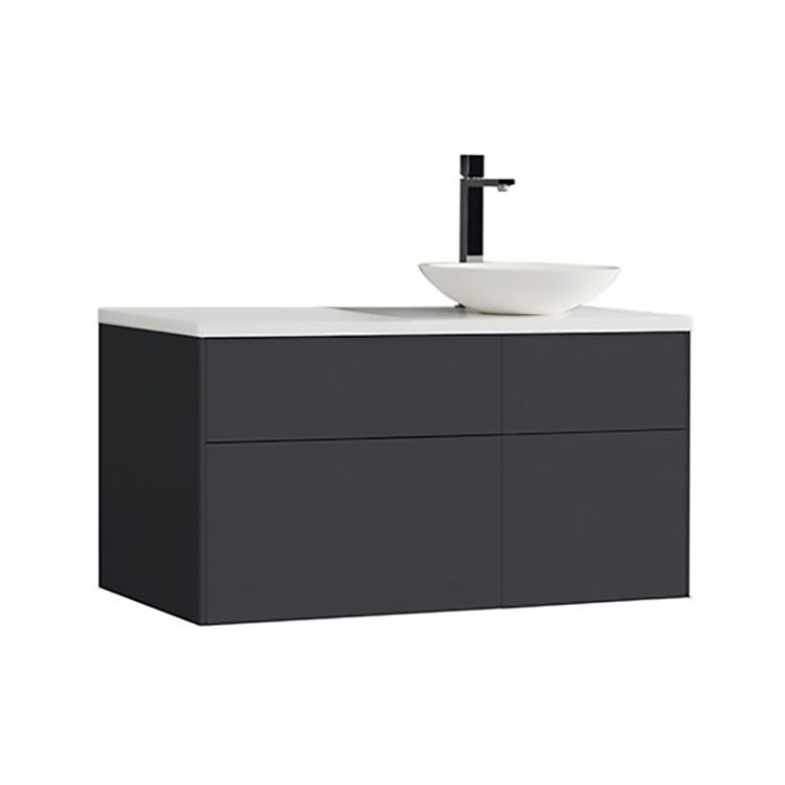 Koupelnová skříňka StoneArt Venice VE-1010pro-4 tmavě šedá 100×52 pravé provedení