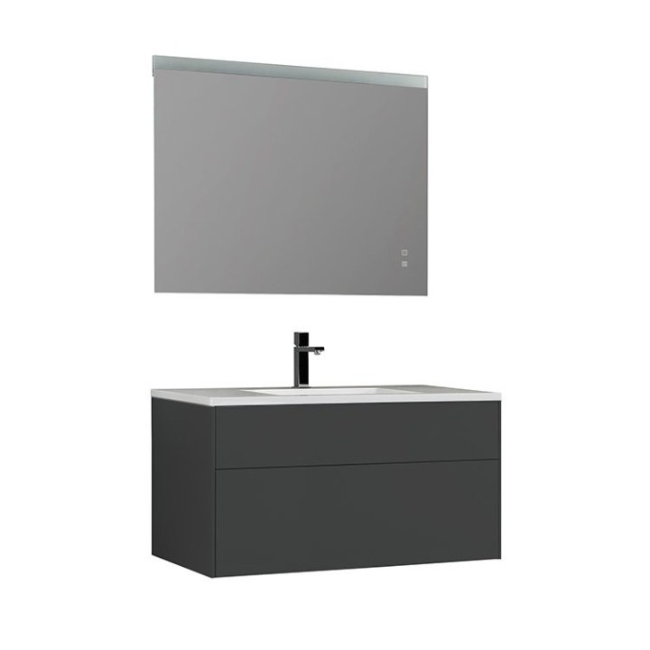 Koupelnový nábytek – set StoneArt Venice VE-1000-II tmavě šedý 100×52