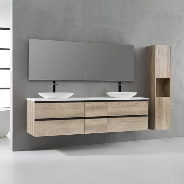 Koupelnový nábytek – set StoneArt Monte Carlo MC-2000pro-3 dubový světlý 200×52