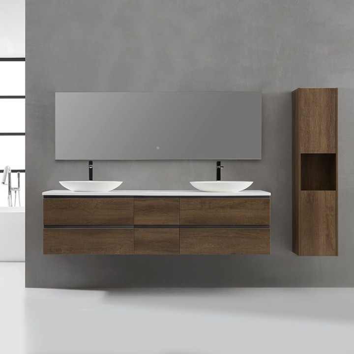 Koupelnový nábytek – set StoneArt Monte Carlo MC-2000pro-3 dubový světlý 200×52