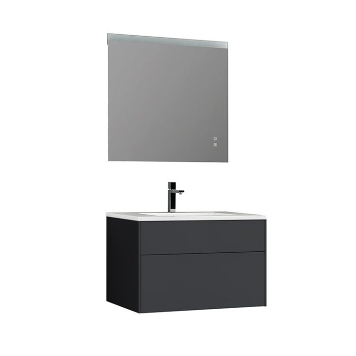Koupelnový nábytek – set StoneArt Venice VE-0800-II tmavě šedý 80×52