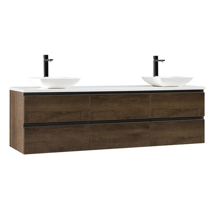 Koupelnová skříňka StoneArt Monte Carlo MC-1800pro-2 dubová tmavá 180×52
