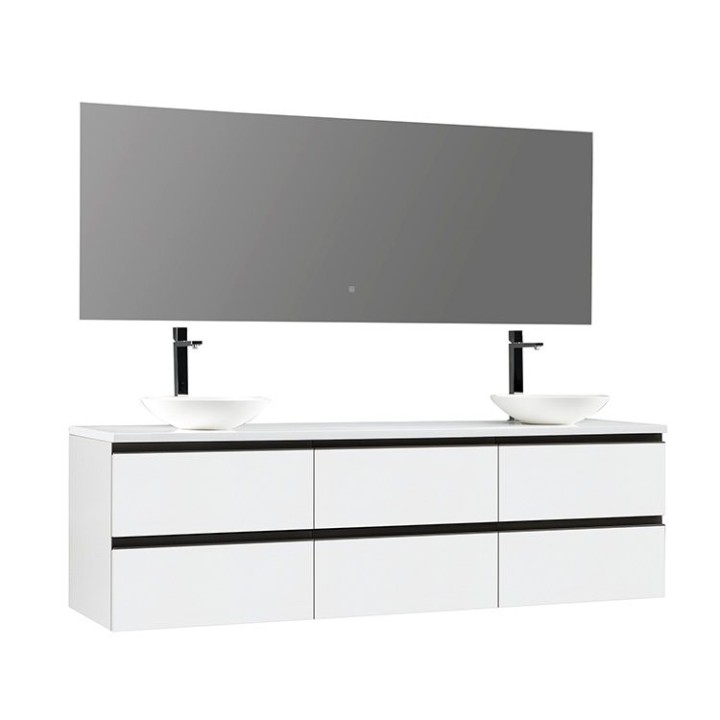 Koupelnový nábytek – set StoneArt Monte Carlo MC-1800pro-4 bílý 180×52
