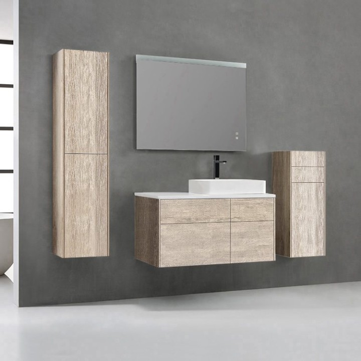 Koupelnový nábytek – set StoneArt Venice VE-1010pro-5 dubový světlý 100×52 pravé provedení