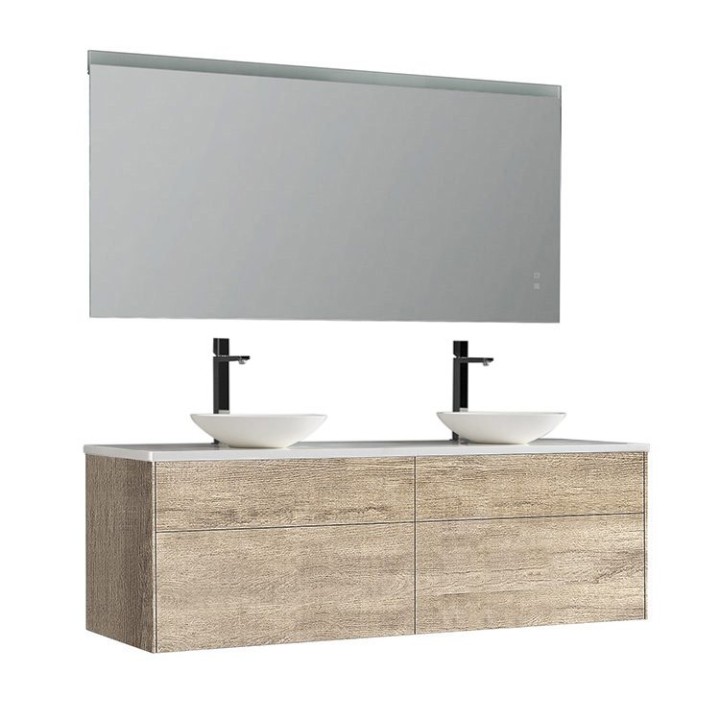 Koupelnový nábytek – set StoneArt Venice VE-1600pro-2 dubový světlý 160×52