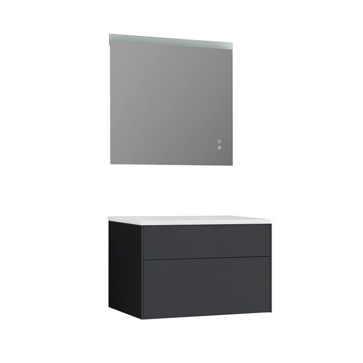Koupelnový nábytek – set StoneArt Venice VE-0800pro tmavě šedý 80×52