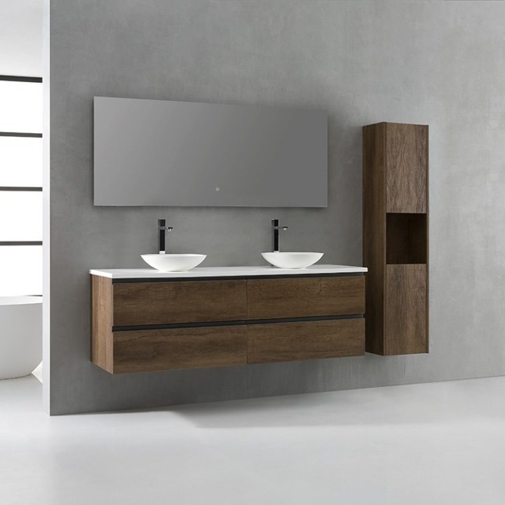 Koupelnová skříňka StoneArt Monte Carlo MC-1600pro-4 dubová tmavá 160×52