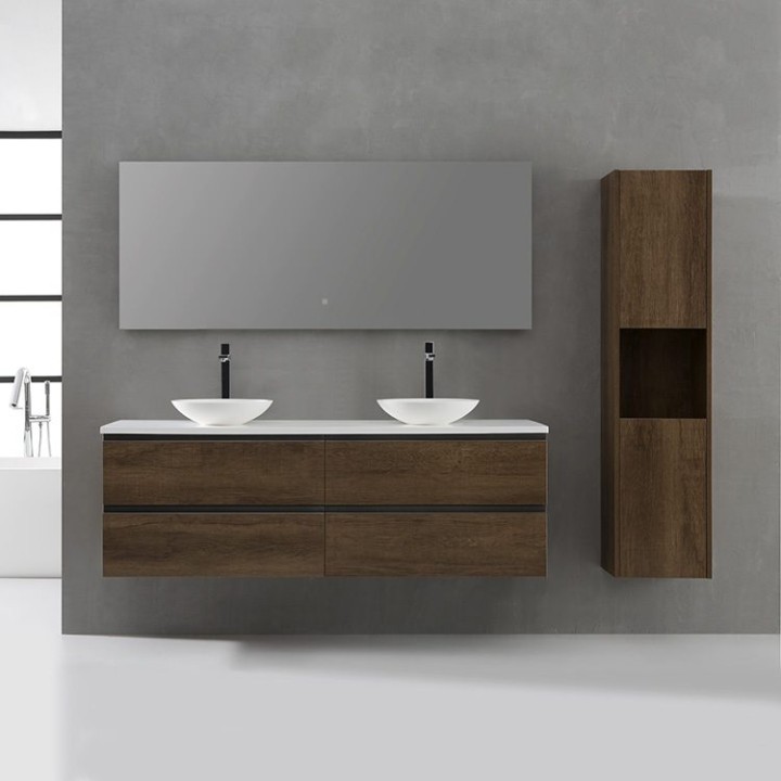Koupelnová skříňka StoneArt Monte Carlo MC-1600pro-4 dubová tmavá 160×52