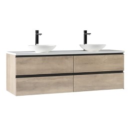 Koupelnová skříňka StoneArt Monte Carlo MC-1600pro-4 dubová světlá 160×52