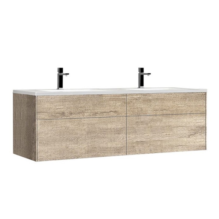 Koupelnová skříňka StoneArt Venice VE-1600-II dubová světlá 160×52
