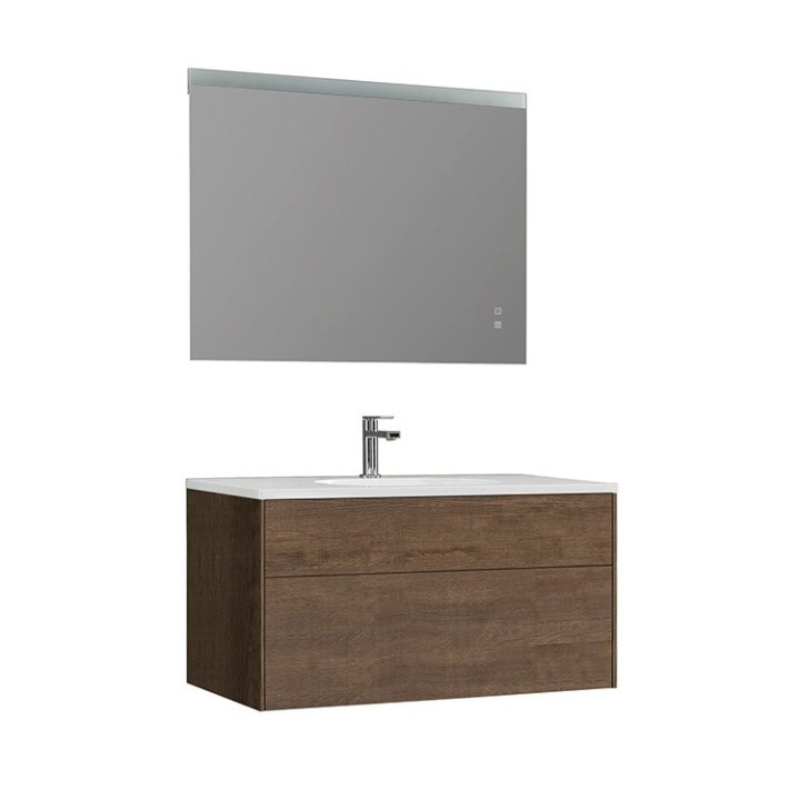 Koupelnový nábytek – set StoneArt Venice VE-1000-I dubový tmavý 100×52