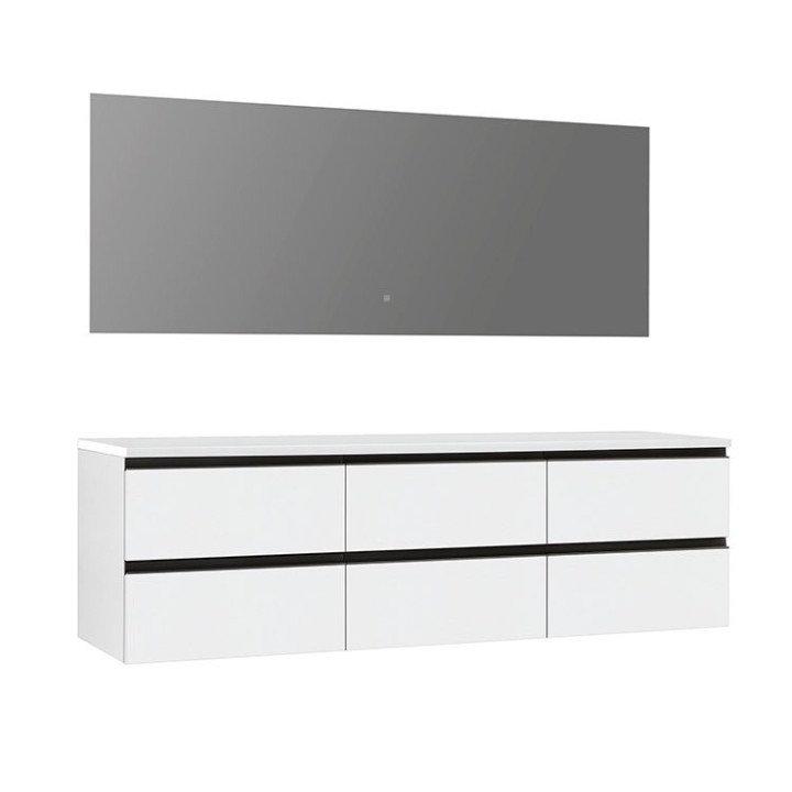 Koupelnový nábytek – set StoneArt Monte Carlo MC-1800pro bílý 180×52