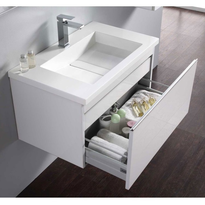Koupelnový nábytek – set StoneArt Milano ME-0800 dubový tmavý 80×45