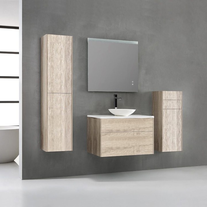 Koupelnová skříňka StoneArt Venice VE-0800pro-4 dubová světlá 80×52