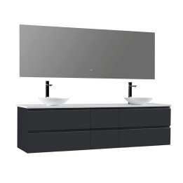 Koupelnový nábytek – set StoneArt Monte Carlo MC-2000pro-4 tmavě šedý 200×52