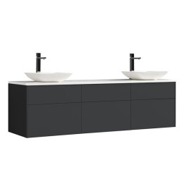 Koupelnová skříňka StoneArt Venice VE-1800pro-2 tmavě šedá 180×52