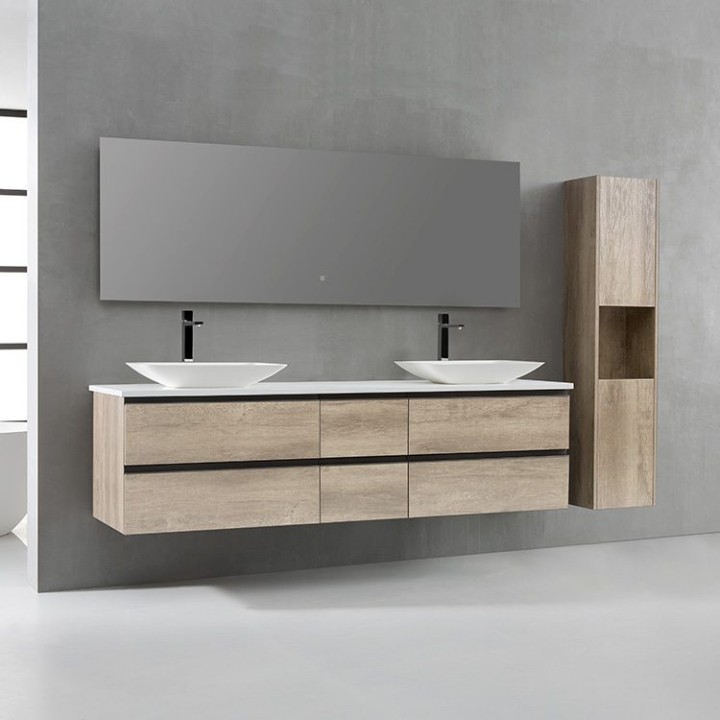 Koupelnový nábytek – set StoneArt Monte Carlo MC-2000pro-1 dubový světlý 200×52