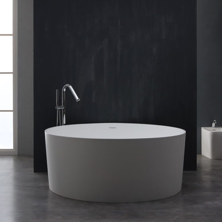 Volně stojící vana StoneArt BS-507 bílá 150×150 matná