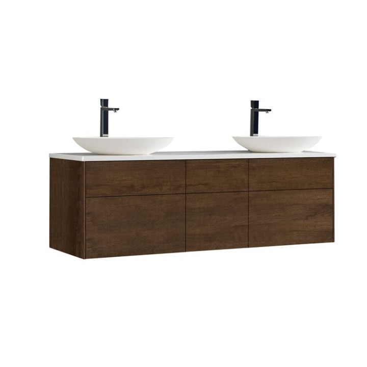 Koupelnová skříňka StoneArt Venice VE-1610pro-3 dubová tmavá 160×52