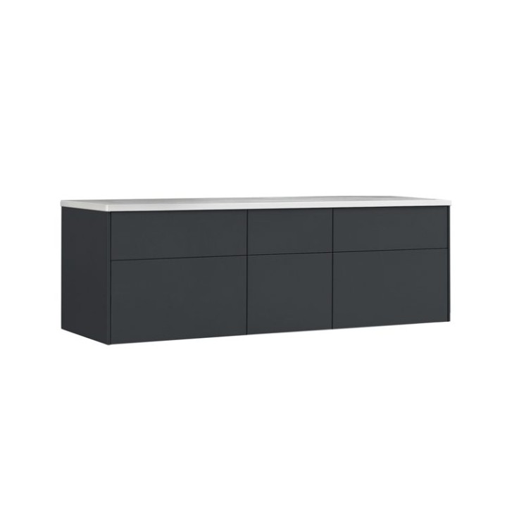 Koupelnová skříňka StoneArt Venice VE-1610pro tmavě šedá 160×52