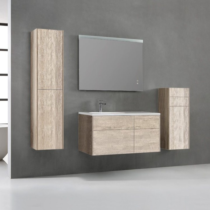 Koupelnová skříňka StoneArt Venice VE-1010-I dubová světlá 100×52 levé provedení