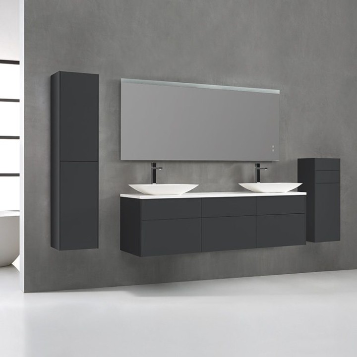 Koupelnová skříňka StoneArt Venice VE-1800pro-1 tmavě šedá 180×52