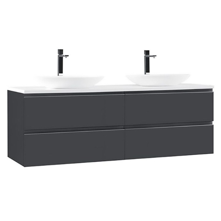 Koupelnová skříňka StoneArt Monte Carlo MC-1600pro-3 tmavě šedá 160×52