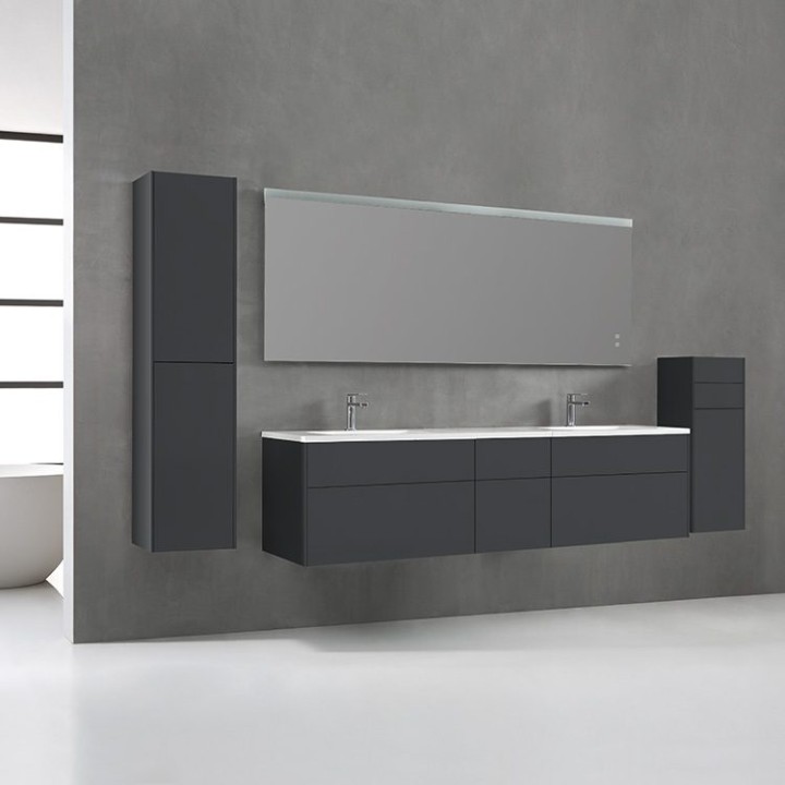Koupelnový nábytek – set StoneArt Venice VE-2000-I tmavě šedý 200×52