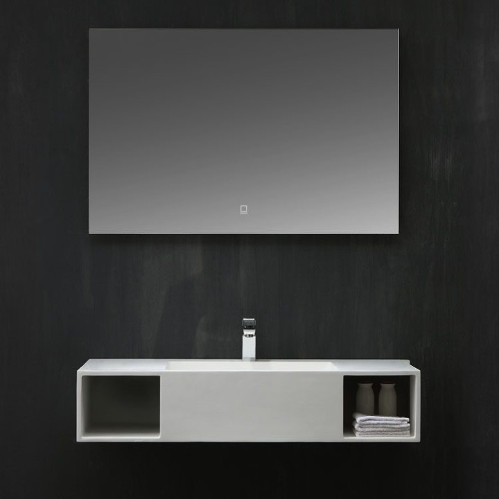 Umyvadlo StoneArt LQ710 bílé 100×48 lesklé