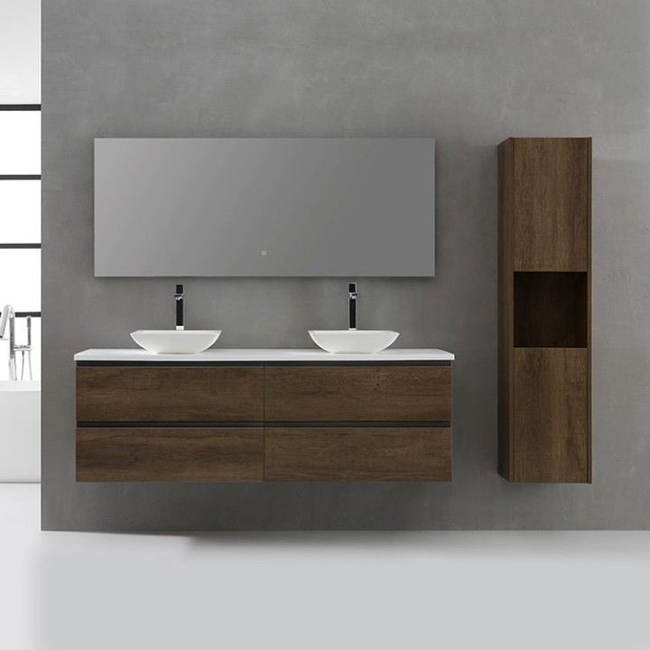 Koupelnová skříňka StoneArt Monte Carlo MC-1600pro-2 dubová světlá 160×52
