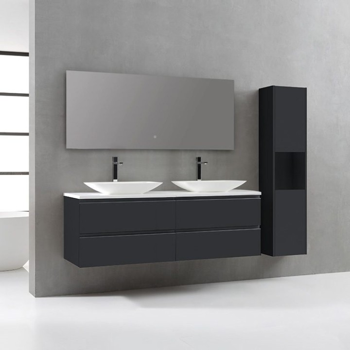 Koupelnová skříňka StoneArt Monte Carlo MC-1600pro-1 tmavě šedá 160×52