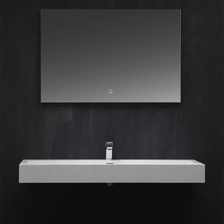 Umyvadlo StoneArt LP4512 z minerálního kamene bílé 120×48 lesklé