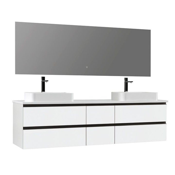 Koupelnový nábytek – set StoneArt Monte Carlo MC-2000pro-5 bílý 200×52