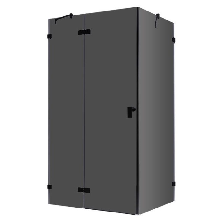 Sprchový kout EAGO AWT LAS1200-B černý 120×90 levé provedení