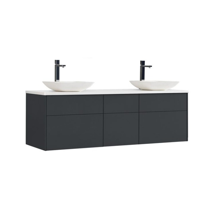 Koupelnová skříňka StoneArt Venice VE-1610pro-2 tmavě šedá 160×52